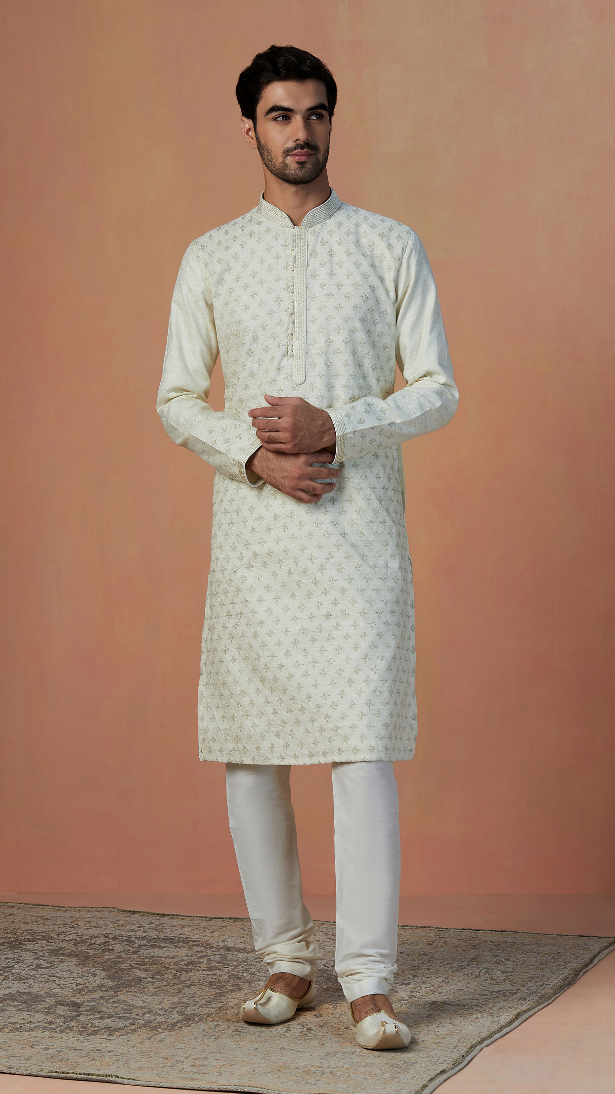 Manyavar kurta best sale pajama design